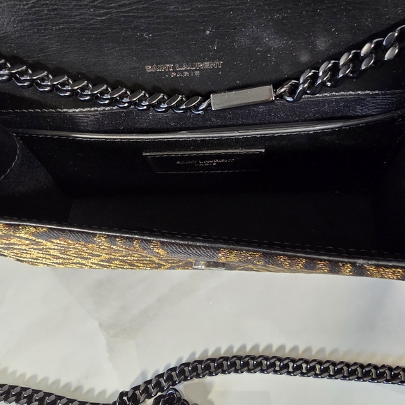 🔥RARE🔥Yves Saint Laurent Kate Leopard Print Chain Bag - Picture 12 of 15